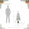 4ft. Pre-Lit Flocked Red Berry Fir Artificial Christmas Porch Tree in Urn, White Lights